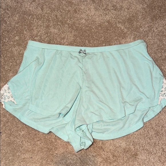 Victoria's Secret Light Blue Lace Trim Pajama set - Picture 2 of 2